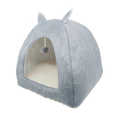 Cat Tent Nest Winter Cat Bed Foldable Indoor Cats Puppy Mascotas Casa Cave Pet House With Plush Soft Cushion лежанка для кошек,