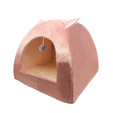 Cat Tent Nest Winter Cat Bed Foldable Indoor Cats Puppy Mascotas Casa Cave Pet House With Plush Soft Cushion лежанка для кошек,