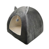 Cat Tent Nest Winter Cat Bed Foldable Indoor Cats Puppy Mascotas Casa Cave Pet House With Plush Soft Cushion лежанка для кошек,