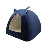 Cat Tent Nest Winter Cat Bed Foldable Indoor Cats Puppy Mascotas Casa Cave Pet House With Plush Soft Cushion лежанка для кошек,