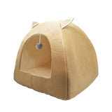 Cat Tent Nest Winter Cat Bed Foldable Indoor Cats Puppy Mascotas Casa Cave Pet House With Plush Soft Cushion лежанка для кошек,