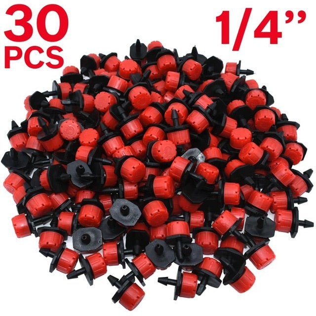 30-1000PCS 4/7mm Garden Irrigation Nozzle Adjustable Dripper Sprinkler Emitter Micro Drip Balcony Yard Greenhouse Watering Spray