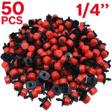 30-1000PCS 4/7mm Garden Irrigation Nozzle Adjustable Dripper Sprinkler Emitter Micro Drip Balcony Yard Greenhouse Watering Spray,