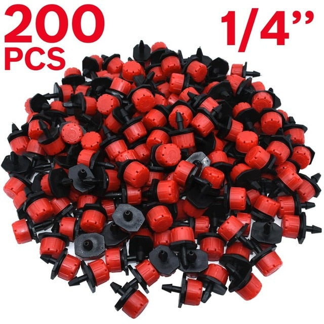30-1000PCS 4/7mm Garden Irrigation Nozzle Adjustable Dripper Sprinkler Emitter Micro Drip Balcony Yard Greenhouse Watering Spray