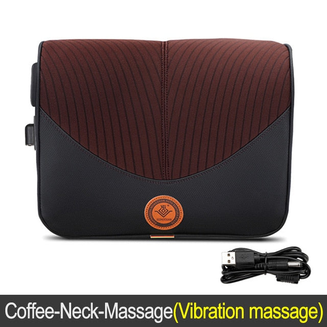 JINSERTA Car Massage Neck Support Pillow Seat Back Support Headrest Pillow Simulation Human Massage Travel Pillow Accessories,