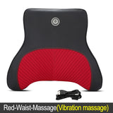 JINSERTA Car Massage Neck Support Pillow Seat Back Support Headrest Pillow Simulation Human Massage Travel Pillow Accessories,