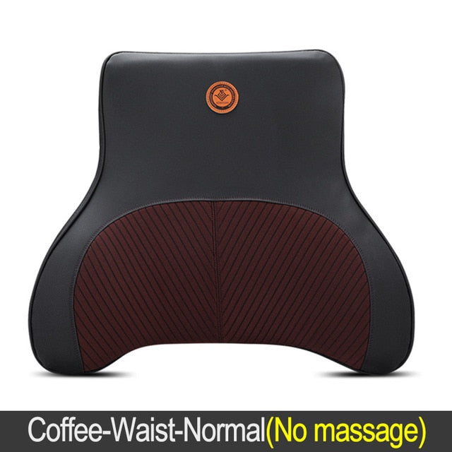 JINSERTA Car Massage Neck Support Pillow Seat Back Support Headrest Pillow Simulation Human Massage Travel Pillow Accessories,