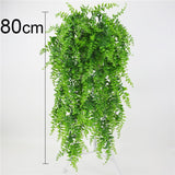 Artificial Plant Vines Wall Hanging Rattan Leaves Branches Outdoor Garden Home Decoration Plastic Fake Silk Leaf Green Plant Ivy,
