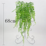 Artificial Plant Vines Wall Hanging Rattan Leaves Branches Outdoor Garden Home Decoration Plastic Fake Silk Leaf Green Plant Ivy,