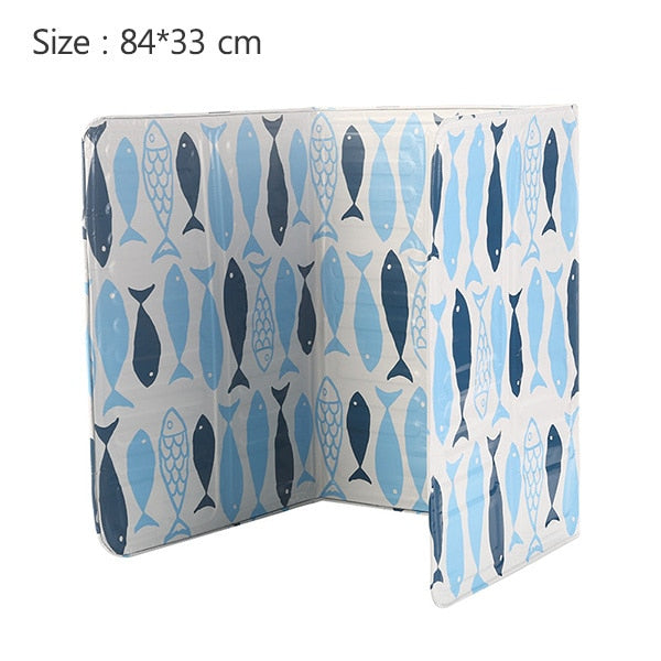Aluminum Foldable Splatter screen Kitchen Tool Gas Stove Baffle Plate Frying Pan Oil Splash Protection Screen Kichen Accessories,