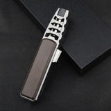 2020 New Strong Outdoor Long Gun Spray Butane Tube Lighter Kitchen Barbecue Metal Turbine Windproof Cigar Lighter