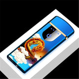 Mini Double Electric Lighter USB Charging Touch Control Portable Windproof With LED Power Indicator Cigarette Accessories