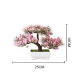 Artificial Plants Pine Bonsai Small Tree Pot Plants Fake Flowers Potted Ornaments For Home Decoration Hotel Garden Decor