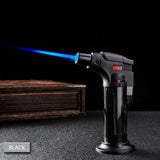 High jet Flame Butane Gas Transparent body design Refillable Adjustable Butane Jet Torch Lighter BBQ Tools Flame Ignition Tool,