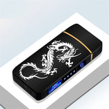 Electric Metal Lighters Windproof Dual Arc Plasma Rechargeable USB Lighter Disposable Smoking Cigarette Lighter For Men Gadgets,