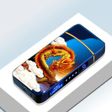 Electric Metal Lighters Windproof Dual Arc Plasma Rechargeable USB Lighter Disposable Smoking Cigarette Lighter For Men Gadgets,