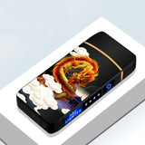 Electric Metal Lighters Windproof Dual Arc Plasma Rechargeable USB Lighter Disposable Smoking Cigarette Lighter For Men Gadgets