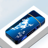 Electric Metal Lighters Windproof Dual Arc Plasma Rechargeable USB Lighter Disposable Smoking Cigarette Lighter For Men Gadgets,
