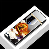 Electric Metal Lighters Windproof Dual Arc Plasma Rechargeable USB Lighter Disposable Smoking Cigarette Lighter For Men Gadgets