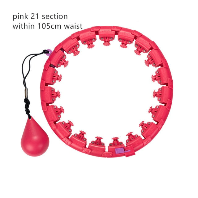 Sport Hoop Yoga Home Fitness Smart Sport Hoops Circle Not Drop Adjustable Waist Training Ring Belly Trainer Abdominal Weight,