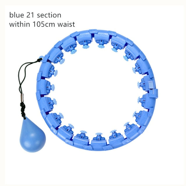 Sport Hoop Yoga Home Fitness Smart Sport Hoops Circle Not Drop Adjustable Waist Training Ring Belly Trainer Abdominal Weight,