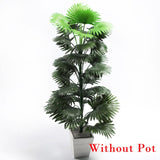 90cm Tropical Palm Tree Large Artificial Plants Fake Monstera Silk Palm Leafs Big Coconut Tree Without Pot For Home Garden Decor
