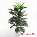 90cm Tropical Palm Tree Large Artificial Plants Fake Monstera Silk Palm Leafs Big Coconut Tree Without Pot For Home Garden Decor