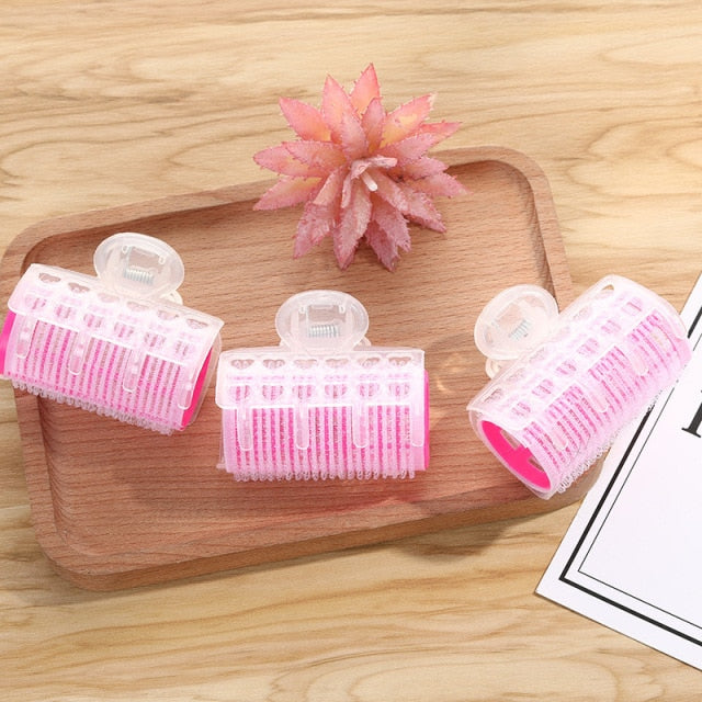 3Pcs/Lot Hair Rollers Bang Roll Curler Hair Curler Plastic Self-adhesive Hair Curling Hairdressing Tool Girl Beauty Styling Tool,
