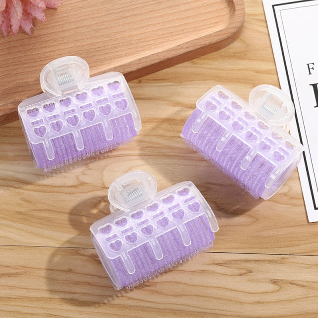 3Pcs/Lot Hair Rollers Bang Roll Curler Hair Curler Plastic Self-adhesive Hair Curling Hairdressing Tool Girl Beauty Styling Tool,