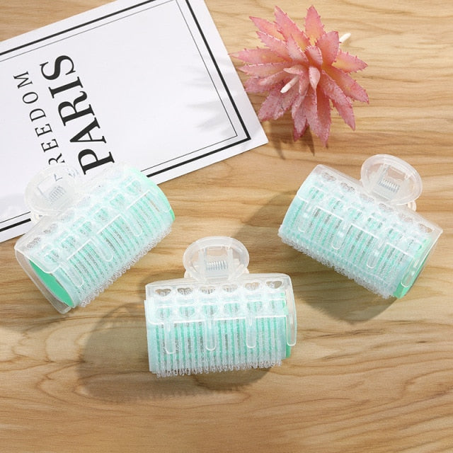 3Pcs/Lot Hair Rollers Bang Roll Curler Hair Curler Plastic Self-adhesive Hair Curling Hairdressing Tool Girl Beauty Styling Tool,