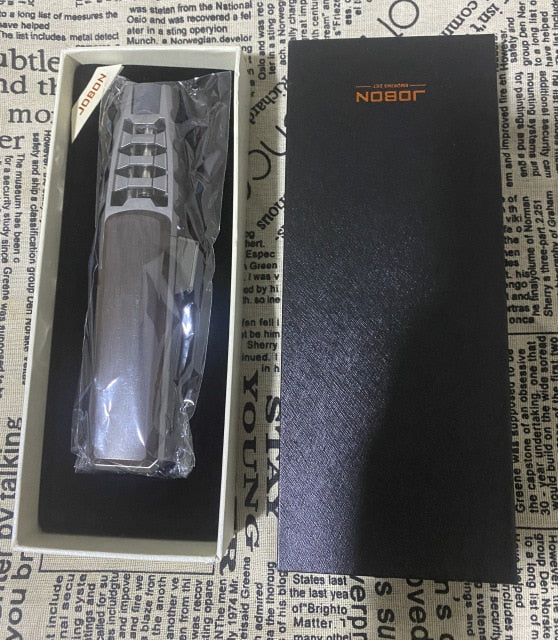2020 New Strong Outdoor Long Gun Spray Butane Tube Lighter Kitchen Barbecue Metal Turbine Windproof Cigar Lighter