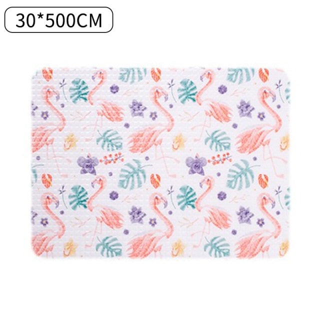 45X122 cm drawer mat oil-proof moisture kitchen table shelf liner mats cupboards pad paper non slip waterproof closet placemat,