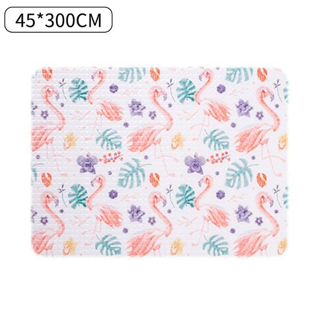 45X122 cm drawer mat oil-proof moisture kitchen table shelf liner mats cupboards pad paper non slip waterproof closet placemat
