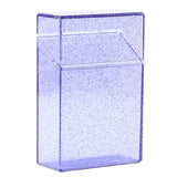 1pc Plastic Clear Cigarette Case (20 Capacity) Shining Cigarettes Box Portable Cigarette Holder Container for Smoker, 5 Colors