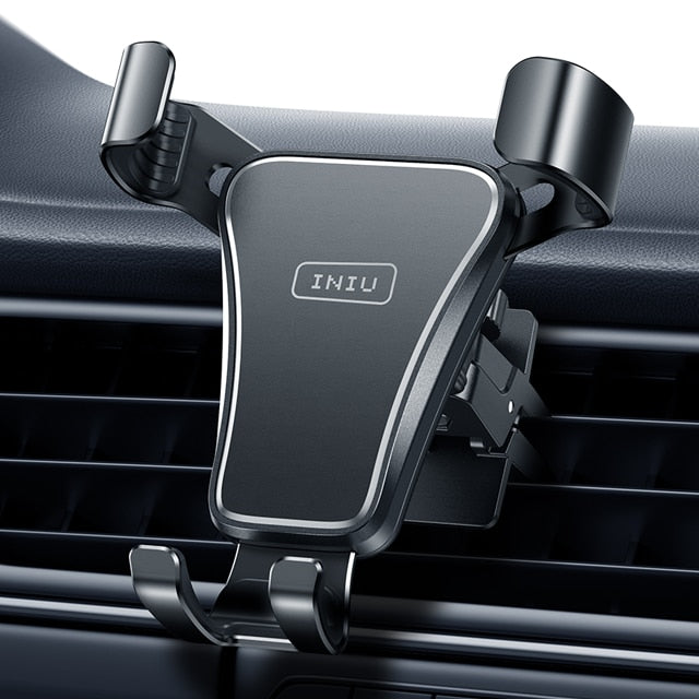 INIU Gravity Phone Holder Car Air Vent Mount Metal Mobile Stand Smartphone GPS Support For iPhone 12 11 Xiaomi Samsung Huawei LG,