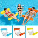 Floating Water Hammock Float Lounger Floating Toys Inflatable Floating Bed Chair Swimming Pool Foldable Inflatable Hammock Bed,