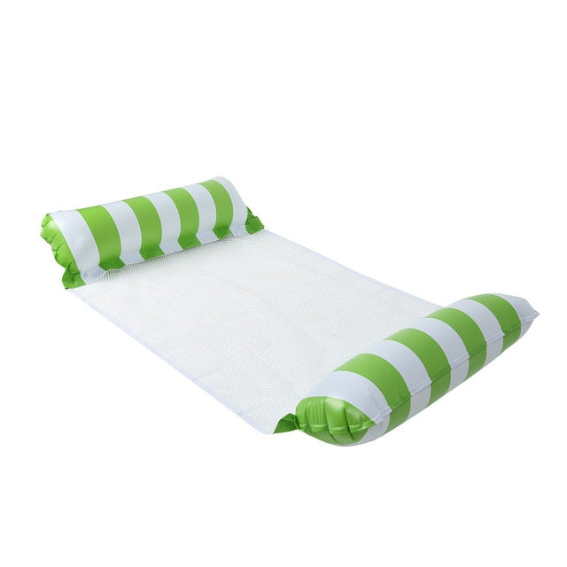 Floating Water Hammock Float Lounger Floating Toys Inflatable Floating Bed Chair Swimming Pool Foldable Inflatable Hammock Bed,