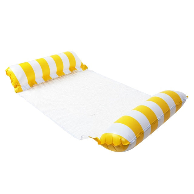 Floating Water Hammock Float Lounger Floating Toys Inflatable Floating Bed Chair Swimming Pool Foldable Inflatable Hammock Bed,