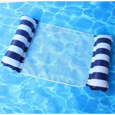 Floating Water Hammock Float Lounger Floating Toys Inflatable Floating Bed Chair Swimming Pool Foldable Inflatable Hammock Bed,