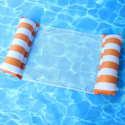 Floating Water Hammock Float Lounger Floating Toys Inflatable Floating Bed Chair Swimming Pool Foldable Inflatable Hammock Bed,
