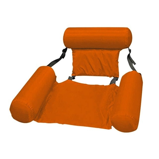 Inflatable Foldable Floating Row Backrest Air Mattresses Bed Beach Swimming Pool Water Sports Lounger float Chair Hammock Mat,
