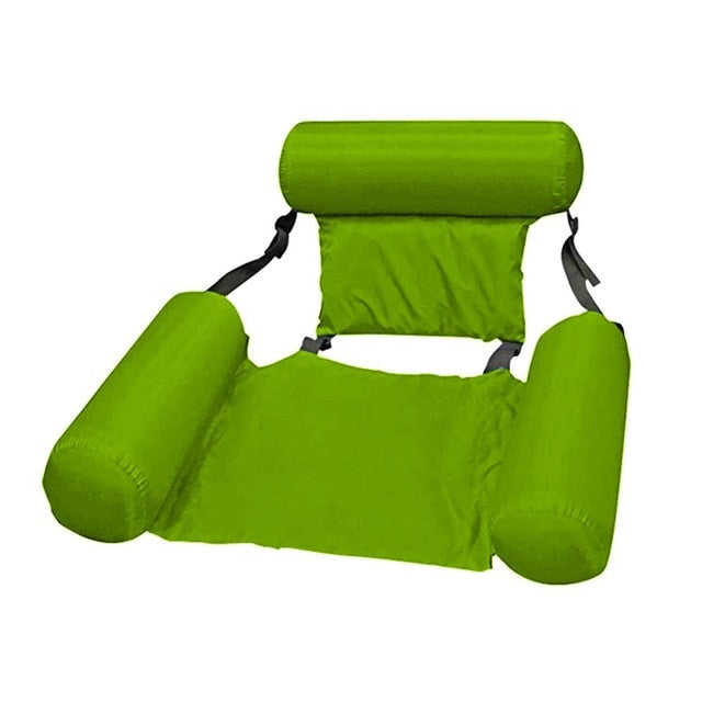 Inflatable Foldable Floating Row Backrest Air Mattresses Bed Beach Swimming Pool Water Sports Lounger float Chair Hammock Mat,