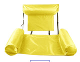 Inflatable Foldable Floating Row Backrest Air Mattresses Bed Beach Swimming Pool Water Sports Lounger float Chair Hammock Mat,