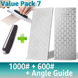 Diamond Knife Sharpening Stone 400#600# 1000# Knife Sharpener 1- 4Pcs Set Ultra-thin Honeycomb Surface Whetstone Grindstone Tool,
