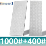 Diamond Knife Sharpening Stone 400#600# 1000# Knife Sharpener 1- 4Pcs Set Ultra-thin Honeycomb Surface Whetstone Grindstone Tool,