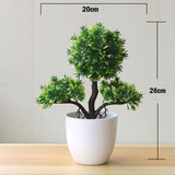 Artificial Plants Pine Bonsai Small Tree Pot Plants Fake Flowers Potted Ornaments For Home Decoration Hotel Garden Decor,