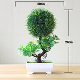 Artificial Plants Pine Bonsai Small Tree Pot Plants Fake Flowers Potted Ornaments For Home Decoration Hotel Garden Decor,
