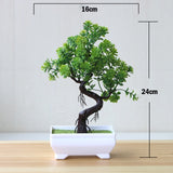 Artificial Plants Pine Bonsai Small Tree Pot Plants Fake Flowers Potted Ornaments For Home Decoration Hotel Garden Decor