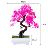 Artificial Plants Pine Bonsai Small Tree Pot Plants Fake Flowers Potted Ornaments For Home Decoration Hotel Garden Decor