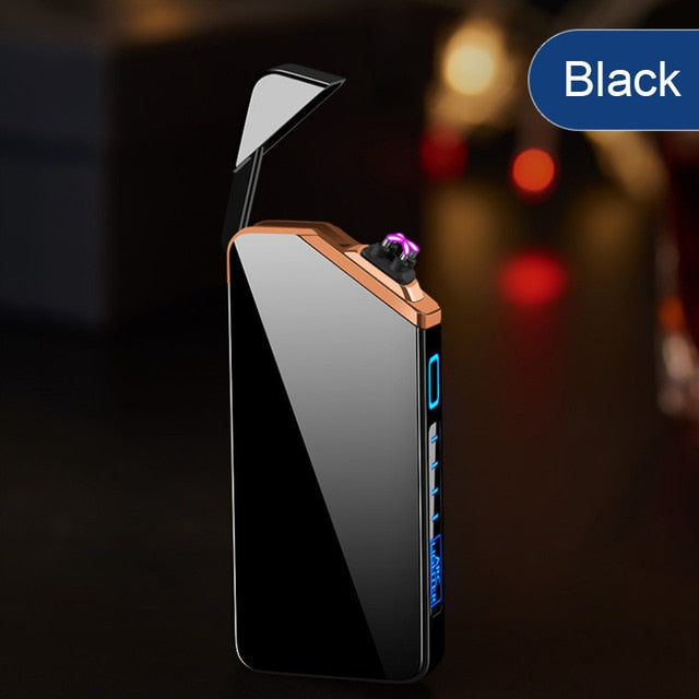 Laser Unusual Plasma Lighter Electric USB Windproof Flameless Cigarette Lighters Gadgets For Men Technology Dropship Suppliers,